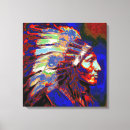 Pesquisar por guerreiros impressão de canvas Indiano