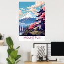 Pesquisar por viagem japão pôsteres pósteres Monte fuji