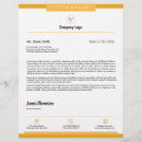 Pesquisar por cabeçalho profissional do negócio papel timbrado Amarelo