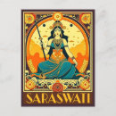 Pesquisar por deusa hindu cartoes postais Saraswati