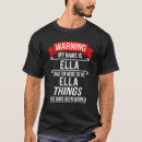 Pesquisar por ella camisetas Engraçado