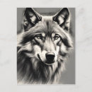 Pesquisar por lobo branco preto cartoes postais Retrato de lobo