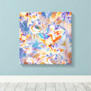 Pesquisar por flores abstratas impressão de canvas Vibrante