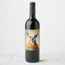 Pesquisar por cão da chihuahua vinho etiquetas Engraçado