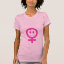 Pesquisar por símbolo fêmea camisetas Rosa