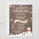 Pesquisar por boneco de neve convites One derland de inverno