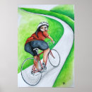 Pesquisar por bicicleta verde pósteres Ciclista