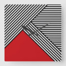 Pesquisar por listras vermelhas e brancas relogios de parede Abstrato