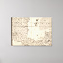 Pesquisar por seções impressão de canvas Mapa