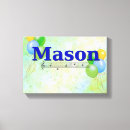 Pesquisar por balão impressão de canvas Azul