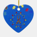 Pesquisar por quebra cabeça do autismo ornamentos Coração