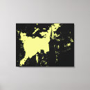Pesquisar por continente impressão de canvas Vintage