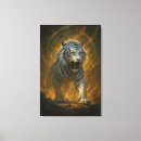 Pesquisar por olhos azuis impressão de canvas Tigre branco