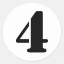 Pesquisar por número quatro adesivos Para todos