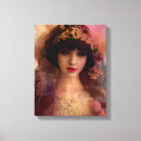 Pesquisar por mulher bonita impressão de canvas Floral