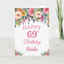 Pesquisar por 69 cartoes Sexagésimo nono aniversário