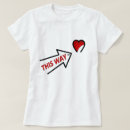 Pesquisar por coração do amor com seta camisetas Para todos
