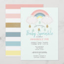 Pesquisar por nuvens e arco íris convites Aspersor bebê