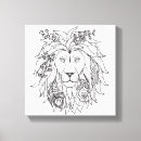 Pesquisar por flor mandala impressão de canvas Tangle zen tangle