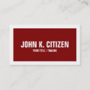 Pesquisar por vermelho corajoso cartao de visita Simples