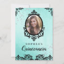 Pesquisar por teal quinceanera convites Tiara