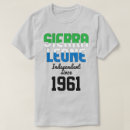 Pesquisar por serra camisetas Bandeira da serra leoa