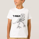 Pesquisar por tiranossauro do dinossauro do rex camisetas Silhueta