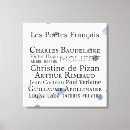Pesquisar por arte francesa impressão de canvas Tipografia