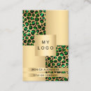 Pesquisar por ouro leopardo cartao de visita Cosmetólogo