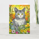 Pesquisar por amarelo do gato cartoes Flores