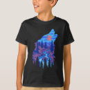 Pesquisar por lobo da silhueta camisetas Uivando