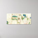 Pesquisar por mapas velho mundo de impressão de canvas Vintage