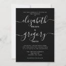 Pesquisar por preto e branco casamento convites Script