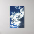 Pesquisar por nuvens impressão de canvas Cinza