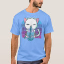Pesquisar por kawaii neko camisetas Chá de apioca