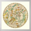 Pesquisar por mapa constelações artes pósteres Céu