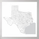 Pesquisar por mapa estado texas pôsteres pósteres Condado
