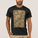 Pesquisar por mapas históricos camisetas Para ele