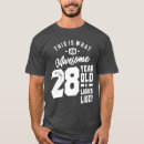 Pesquisar por 28 anos camisetas De aniversário