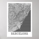 Pesquisar por mapa espanha barcelona artes pósteres Impressão de mapa