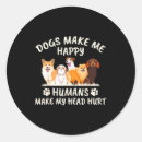 Pesquisar por cabeça humana adesivos Cães me fazem