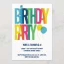 Pesquisar por letras coloridas convites Para crianças