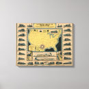 Pesquisar por ferro impressão de canvas Mapa de vintage