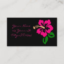 Pesquisar por flores tropicais cor rosa de cartao de visita Havaí