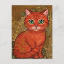 Pesquisar por klimt gustavo cartoes postais Gato