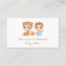 Pesquisar por babysitter cartao de visita Urso