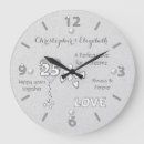 Pesquisar por 25 anos casamento de relogios de parede Aniversário de prata