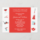 Pesquisar por do chá das ferramentas da cozinha convites Vermelho