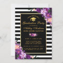 Pesquisar por preto branco roxo formatura convites Elegante