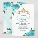 Pesquisar por quinceanera azul turquesa convites Mis quince años